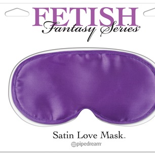 Satin love mask - Purple