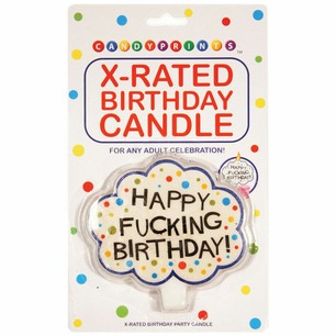 "Happy Fucking Birthday" Candle