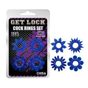 Cock Ring Set - Blue